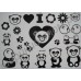 Временные татуировки в ассортименте Waterproof body tattoo stickers